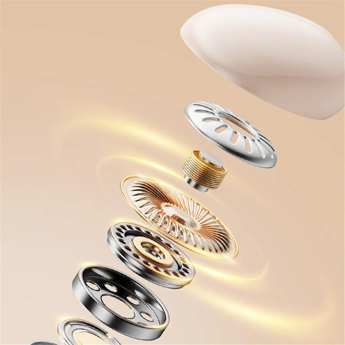 WEKOME WS-11 LITTOY Series Wireless Earbuds Bluetooth-compatible 5.3 Stereo Earphones - Beige - 3