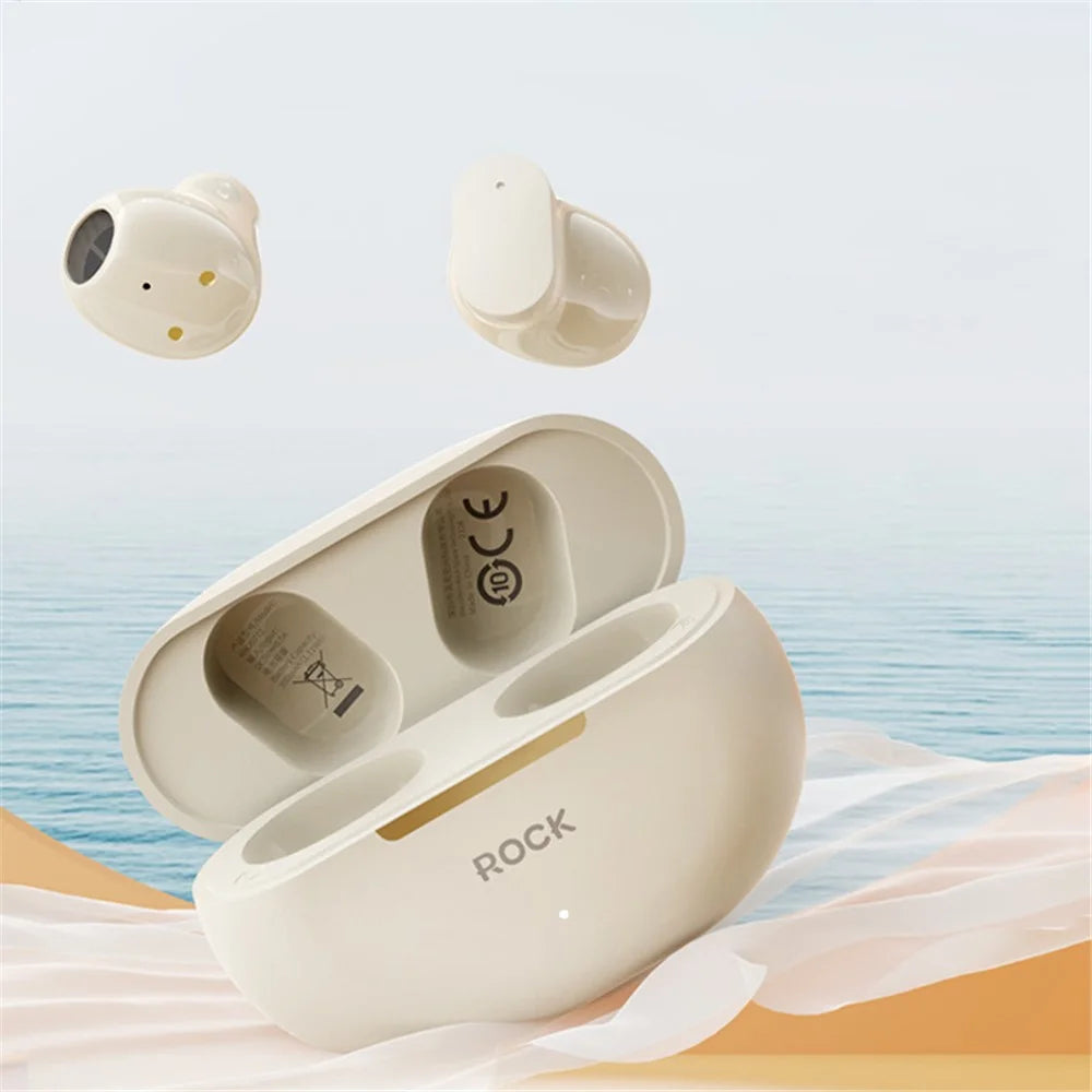 ROCK EB900 TWS Wireless Earphones Portable Stereo Music Headphones Type-C Bluetooth-compatible Earbuds - 5