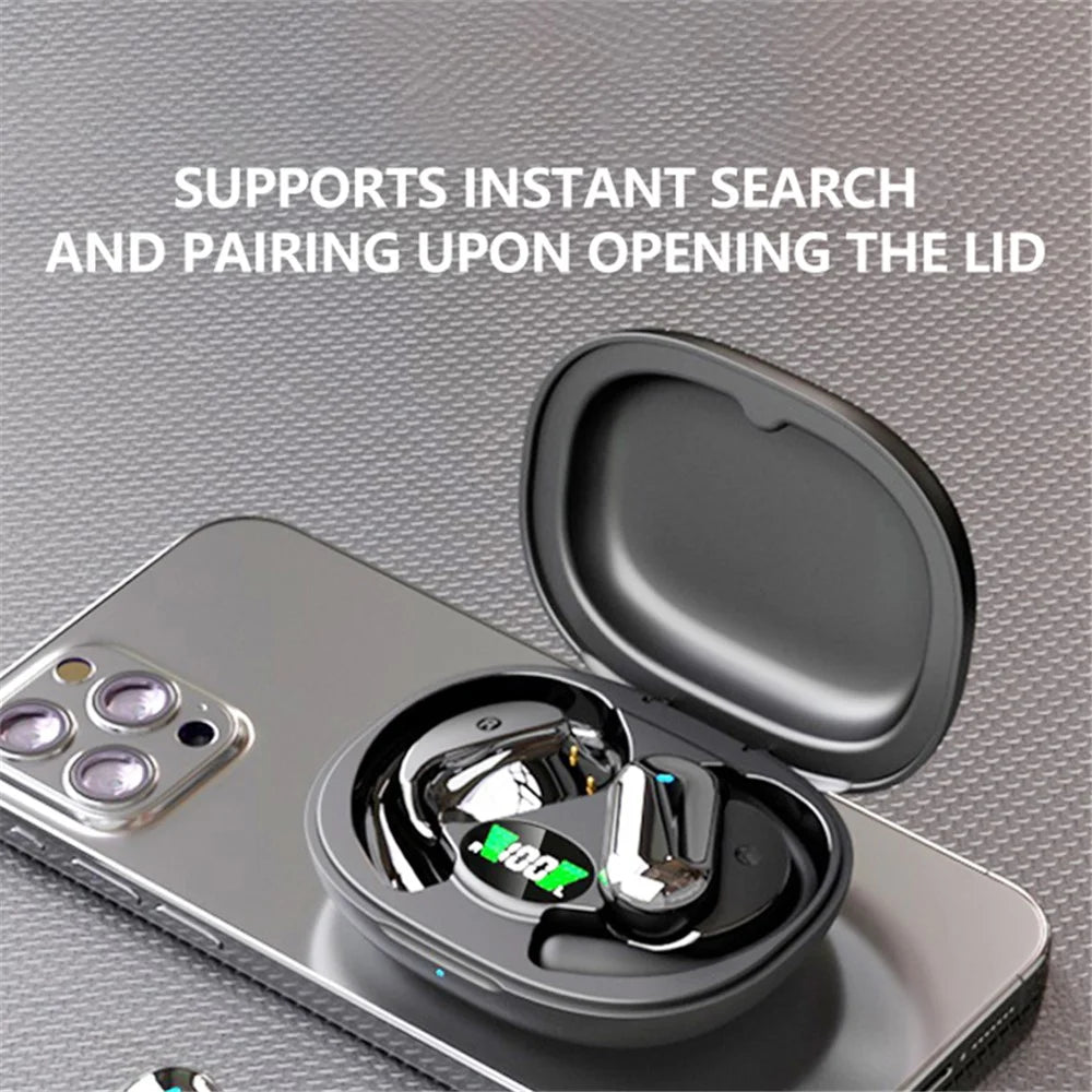 YYK-Q16S Bluetooth 5.3 Sports Earphones Noise Reduction OWS Wireless Headphones - Khaki - 4
