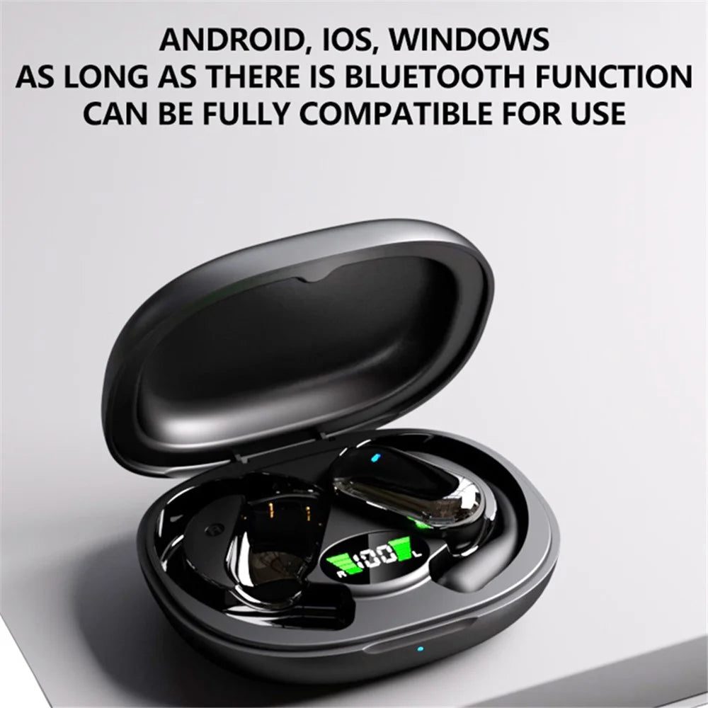 YYK-Q16S Bluetooth 5.3 Sports Earphones Noise Reduction OWS Wireless Headphones - Khaki - 6