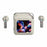 S10 Semi-in-ear Bluetooth-compatible Earphones with LED Full Color Touch Screen Charging Case, English Version - Beige - 1