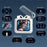 S10 Semi-in-ear Bluetooth-compatible Earphones with LED Full Color Touch Screen Charging Case, English Version - Beige - 2