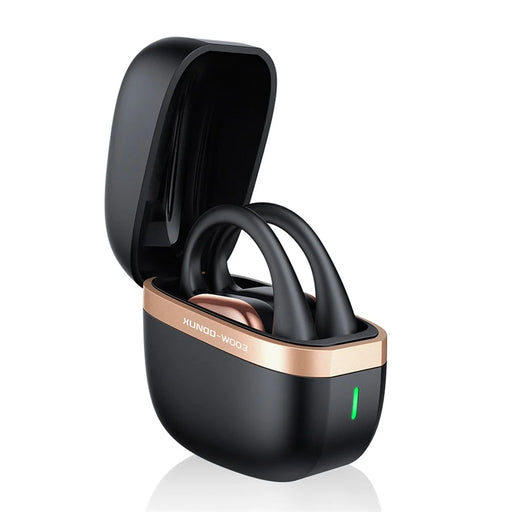 XUNDD W003 1 Pair Open-Ear Wireless Headset Waterproof Bluetooth-compatible Earphone - Black - 2