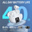 M10 Multiple Languages Translation Earphones Wireless Bluetooth-compatible Smart Voice Translator Headset - White - 3