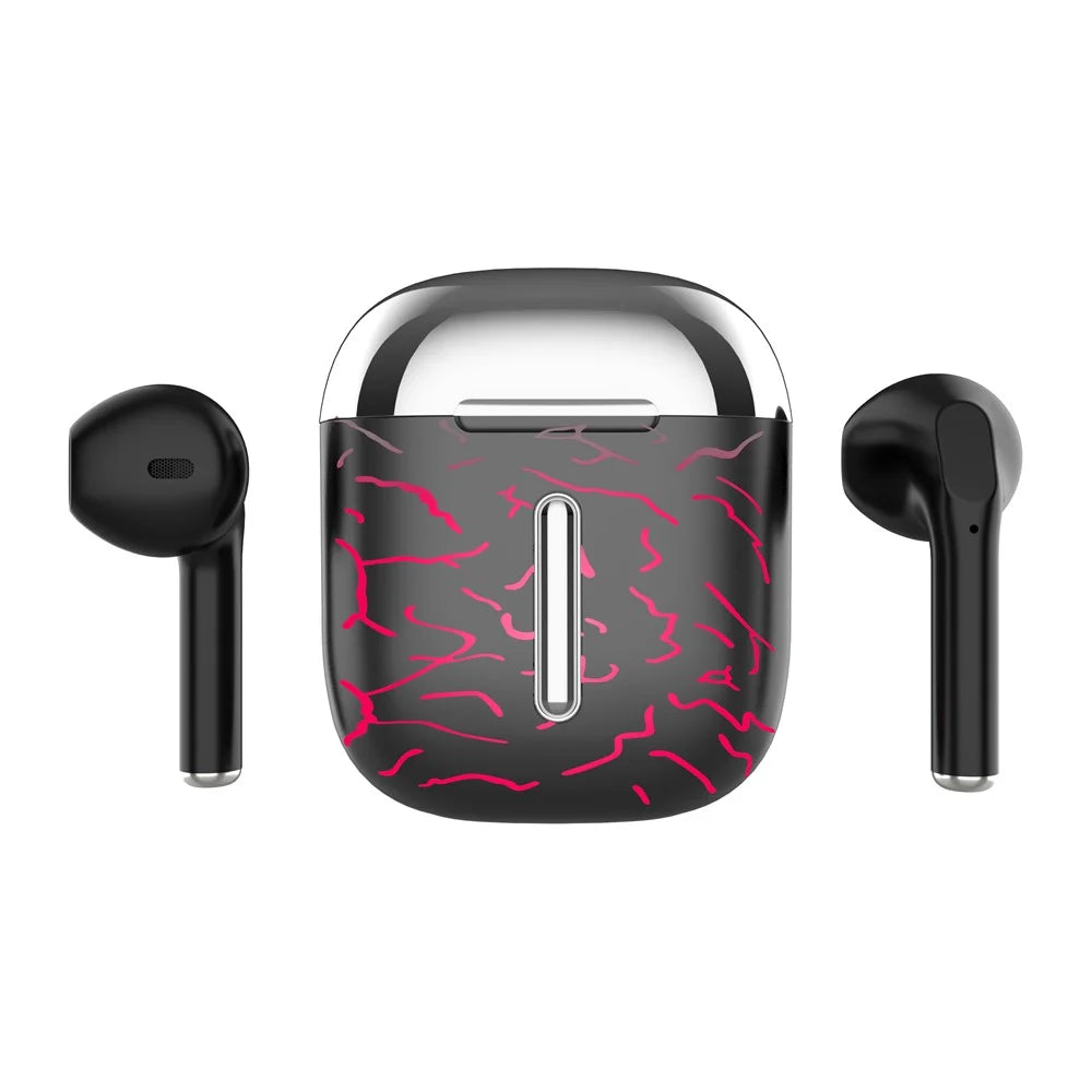 T19 TWS Bluetooth-compatible Earphones with RGB Breathing Light Wireless Gaming Headphones - Black - 1