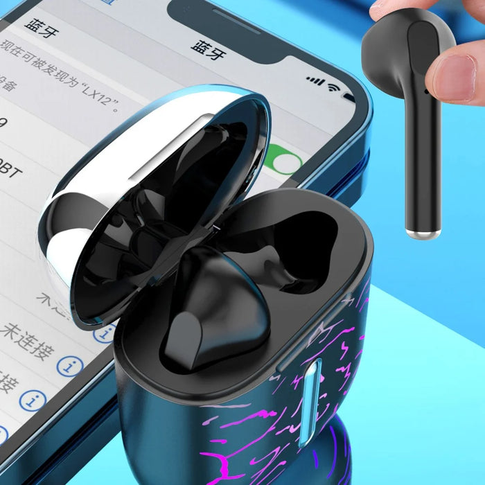 T19 TWS Bluetooth-compatible Earphones with RGB Breathing Light Wireless Gaming Headphones - Black - 5