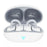 HILEO Hi82 Bluetooth-compatible Headsets Ear Clip-On Earphones Wireless Headphones - White - 2