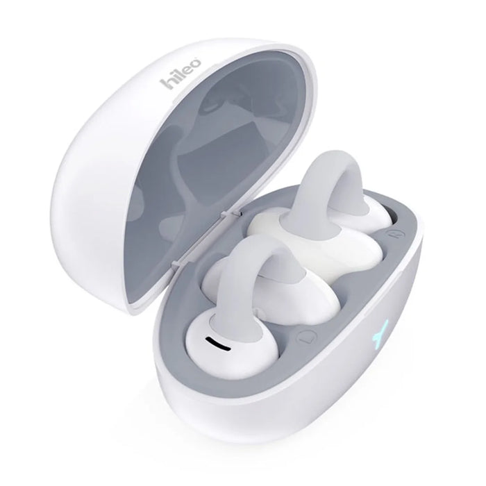 HILEO Hi82 Bluetooth-compatible Headsets Ear Clip-On Earphones Wireless Headphones - White - 3