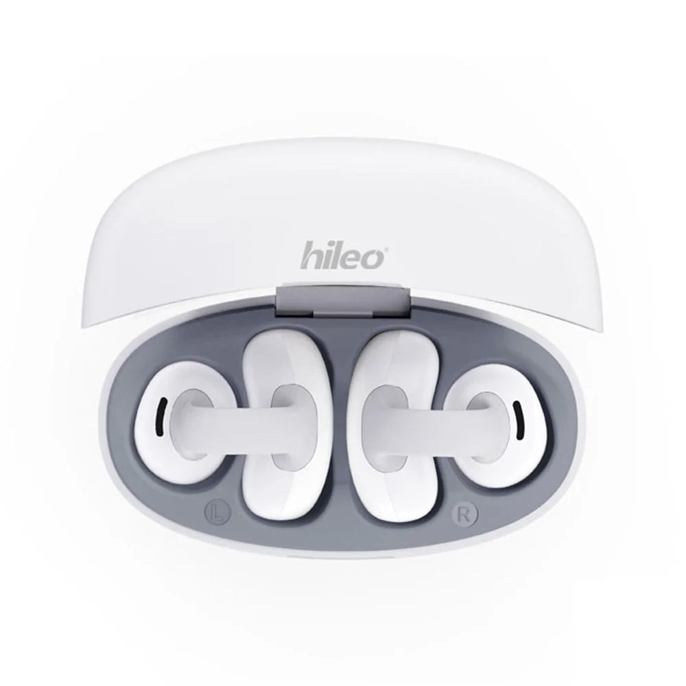 HILEO Hi82 Bluetooth-compatible Headsets Ear Clip-On Earphones Wireless Headphones - White - 4