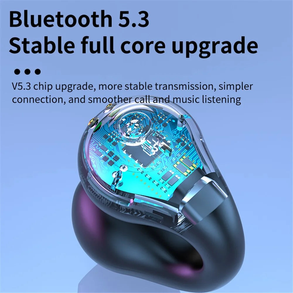 R19 Open Ear Clip-On Headphone Bluetooth-compatible Wireless Headset Sport Running Earphone - White - 5