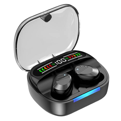 R13 1 Pair Bluetooth-compatible Headsets Wireless In-Ear Headphones Touch Control Earphones - Black - 1
