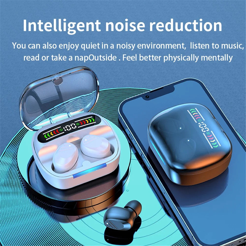 R13 1 Pair Bluetooth-compatible Headsets Wireless In-Ear Headphones Touch Control Earphones - Black - 5