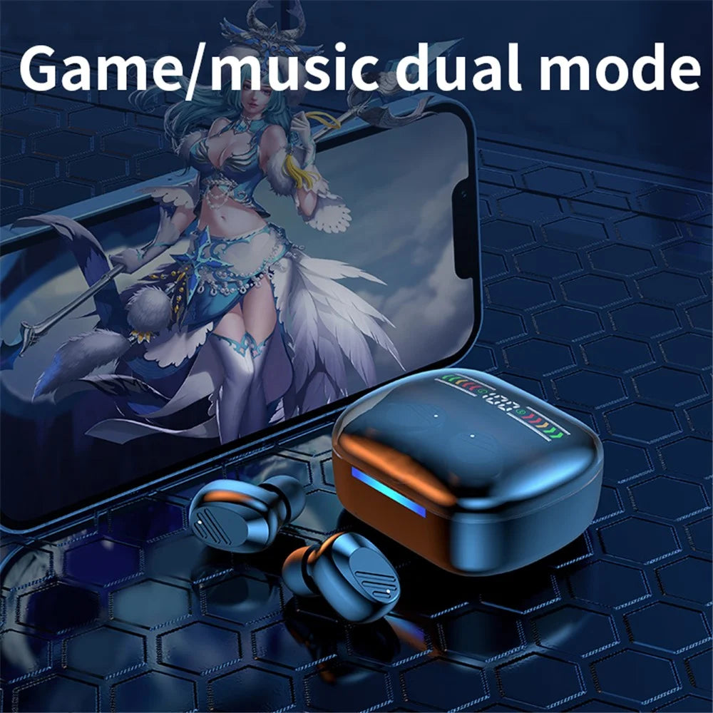 R13 1 Pair Bluetooth-compatible Headsets Wireless In-Ear Headphones Touch Control Earphones - Black - 7