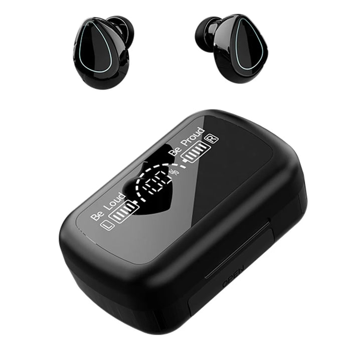 R10 In-ear Earphones Digital Display Mirror Surface Wireless Bluetooth-compatible Headphones - 1