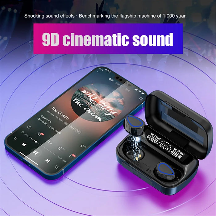 R10 In-ear Earphones Digital Display Mirror Surface Wireless Bluetooth-compatible Headphones - 3