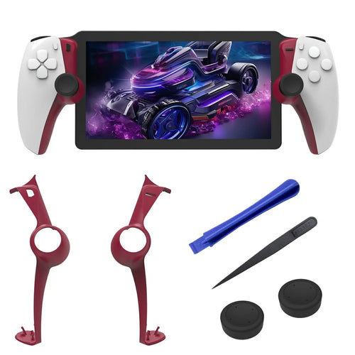 JYS JYS-P5203 For PlayStation Portal 2Pcs Joystick Protective Strip with Rocker Caps - Red - 1
