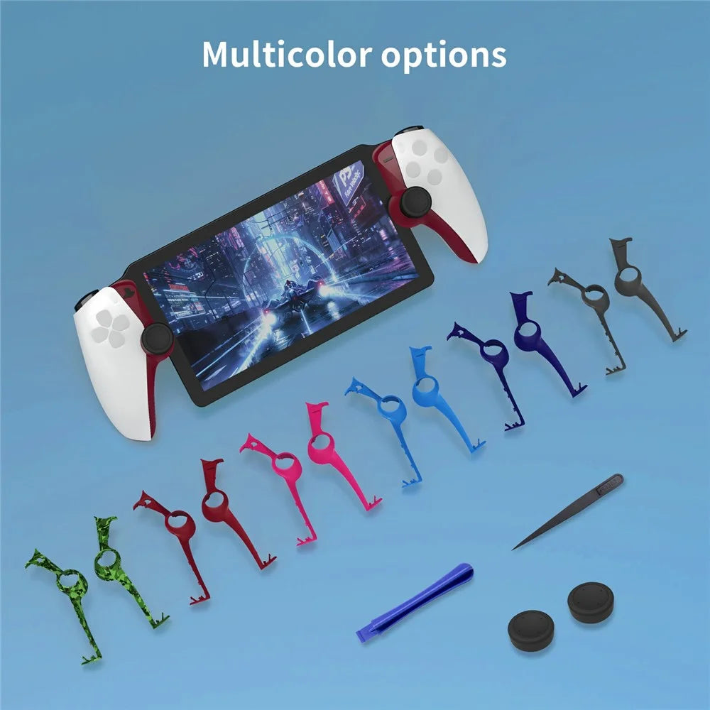 JYS JYS-P5203 For PlayStation Portal 2Pcs Joystick Protective Strip with Rocker Caps - Red - 3