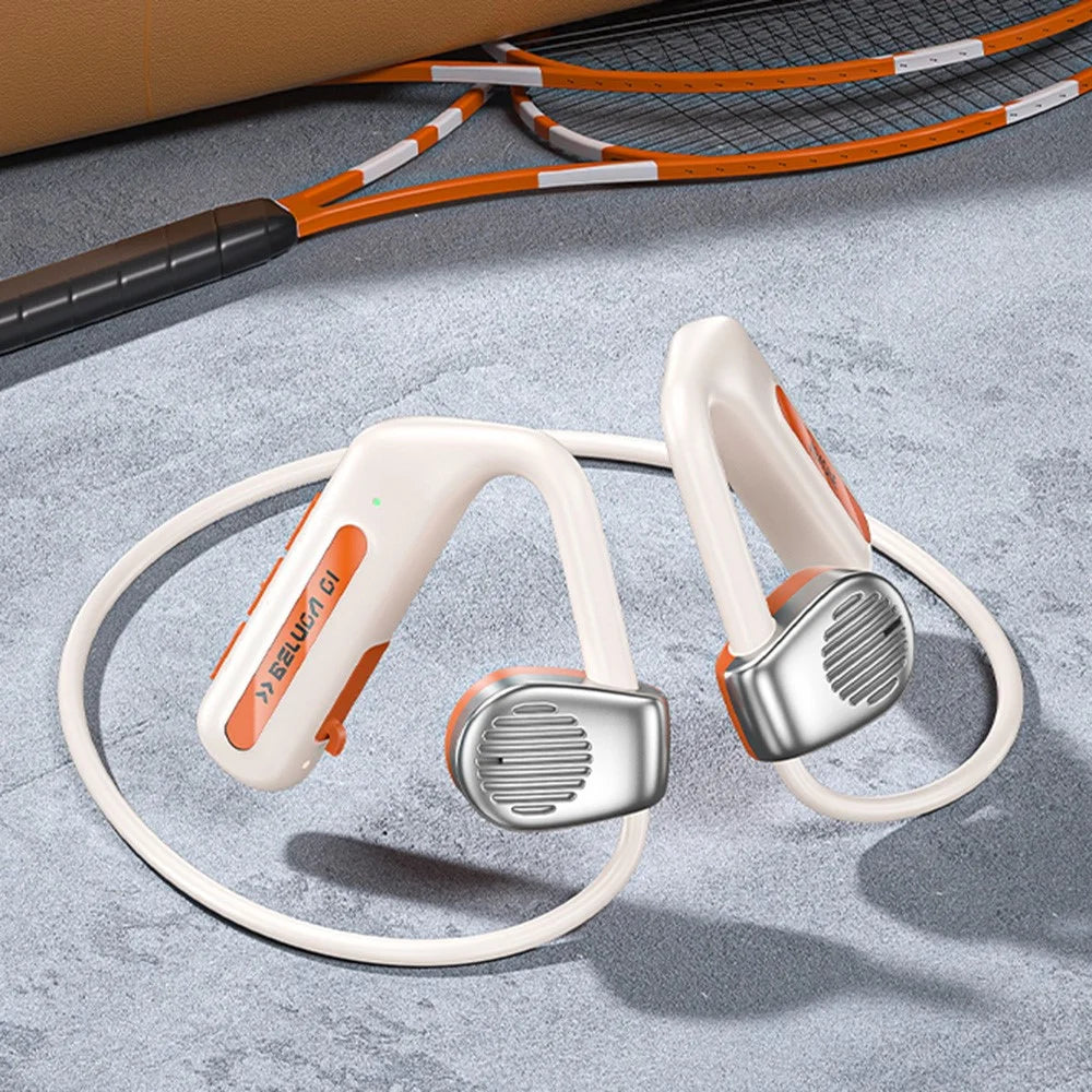 WEKOME Beluga G1 ENC Noise Reduction Bluetooth-compatible Headphones Open Ear Wireless Neckband Earphone - Orange - 6