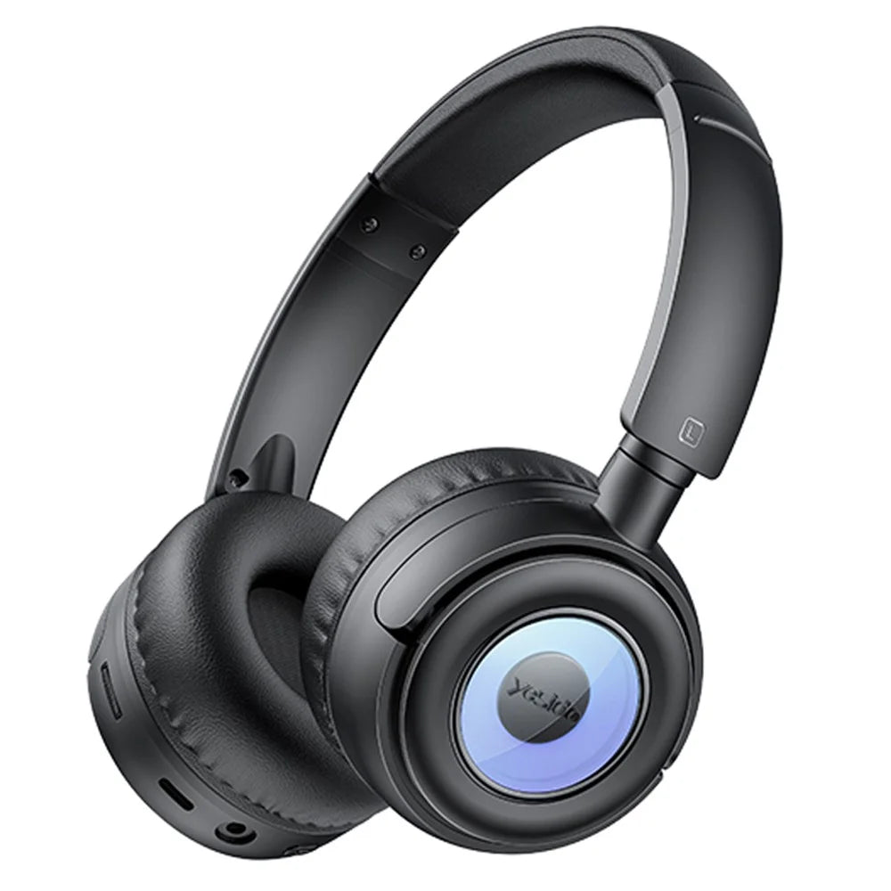 YESIDO EP06 Kids Wireless Bluetooth-compatible Stereo Music Headphone Children Head-mounted Headset - Black - 1