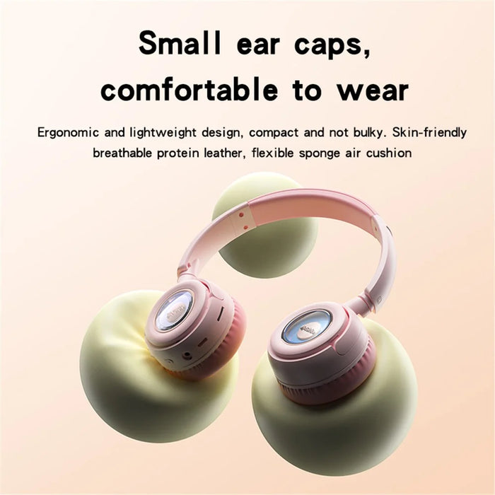 YESIDO EP06 Kids Wireless Bluetooth-compatible Stereo Music Headphone Children Head-mounted Headset - Black - 5