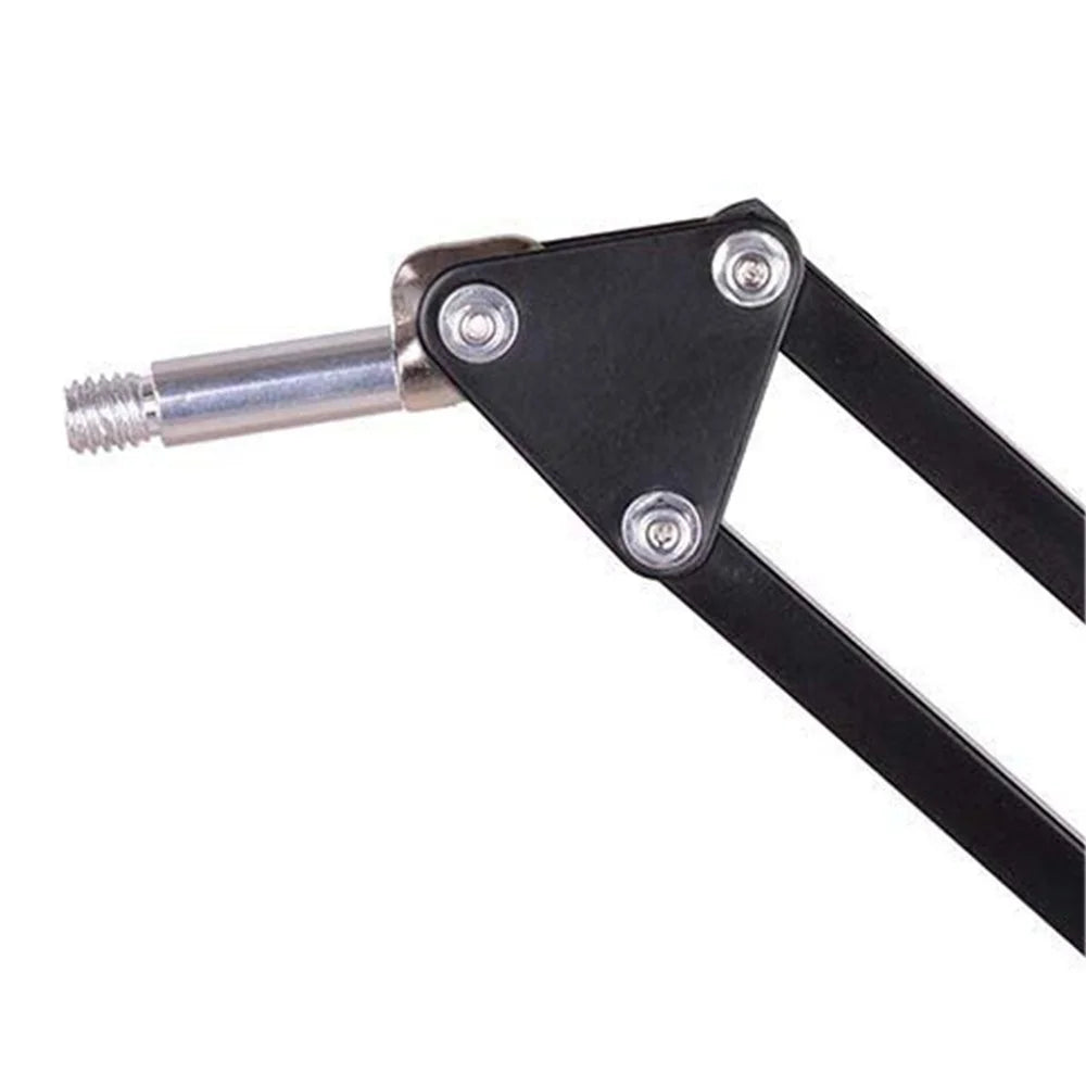 Extendable Recording Microphone Holder Suspension Boom Scissor Arm Stand with Mic Clip Table Mounting Clamp - 6