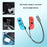 Charger Cable for Nintendo Switch OLED Joy-Con Controller 2 in 1 Gamepad USB Power Cord - 3