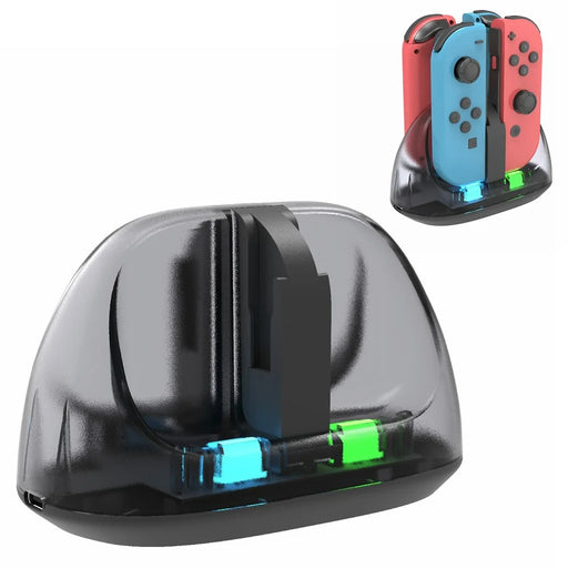 HONSON HS-SW116 Controller Charger for Nintendo Switch Joy-Con LED Indicator Charging Dock Station - 1