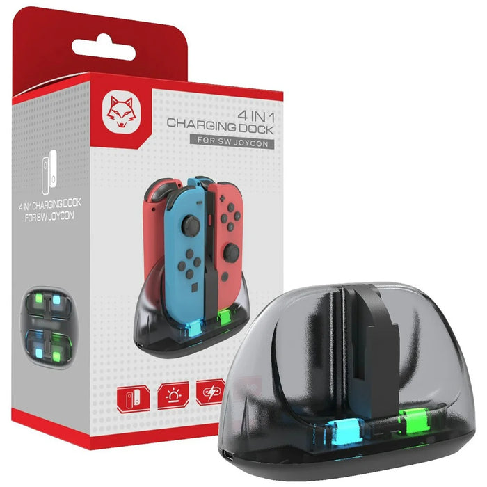 HONSON HS-SW116 Controller Charger for Nintendo Switch Joy-Con LED Indicator Charging Dock Station - 5