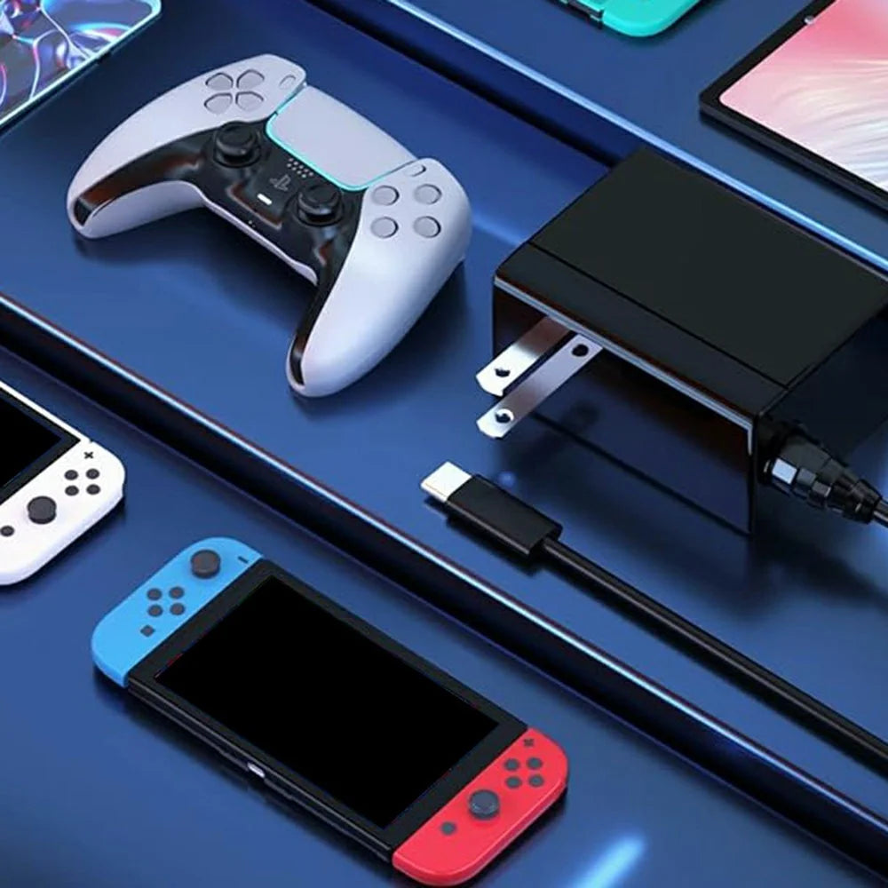 For Nintendo Switch / Switch 2 Fast Charging Dock Charger Power Adapter with 1.5m Cable - US Plug - 4