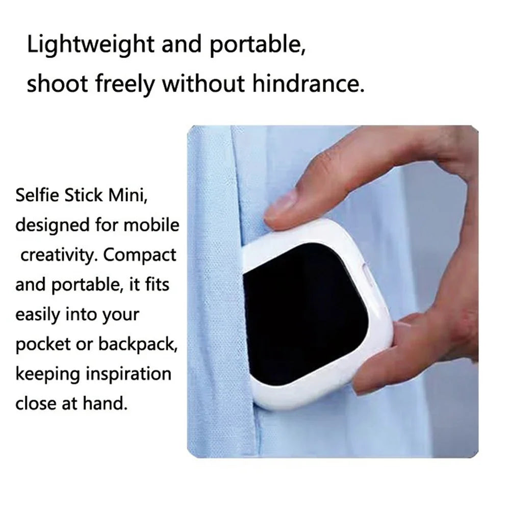 T3 Mini Wireless Phone Screen Mirroring Device Magnetic Selfie Camera Viewer for Android iOS - White - 6