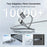 AMVR LC6L 16FT 2 in 1 USB-A + Type-C to Type-C 5Gbps Nylon Braided Data Cable for VR Gaming - Grey - 3