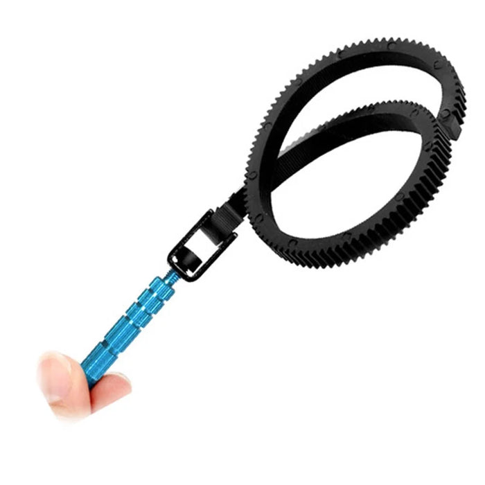 Adjustable Rubber Follow Focus Gear Ring Belt with Aluminum Alloy Grip for SLR DSLR Camera - 2