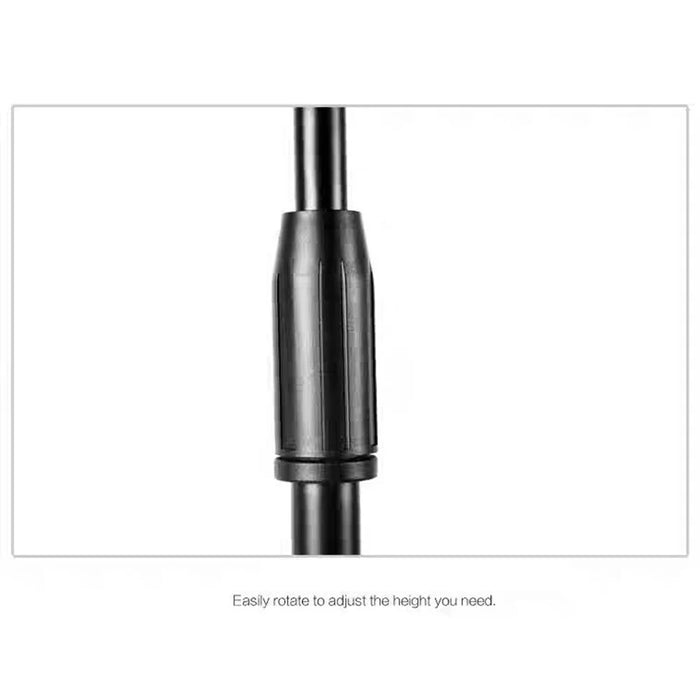 XLY-102 Microphone Stand Tripod Telescopic Height 140cm Mic Stands Holder for Performance, Karaoke Singing, Speech - 5