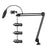 HSP38 104cm Adjustable Microphone Clip Holder Desktop 3 / 8 Inch Screw Connector Mic Bracket Mount Clamp - Black - 2