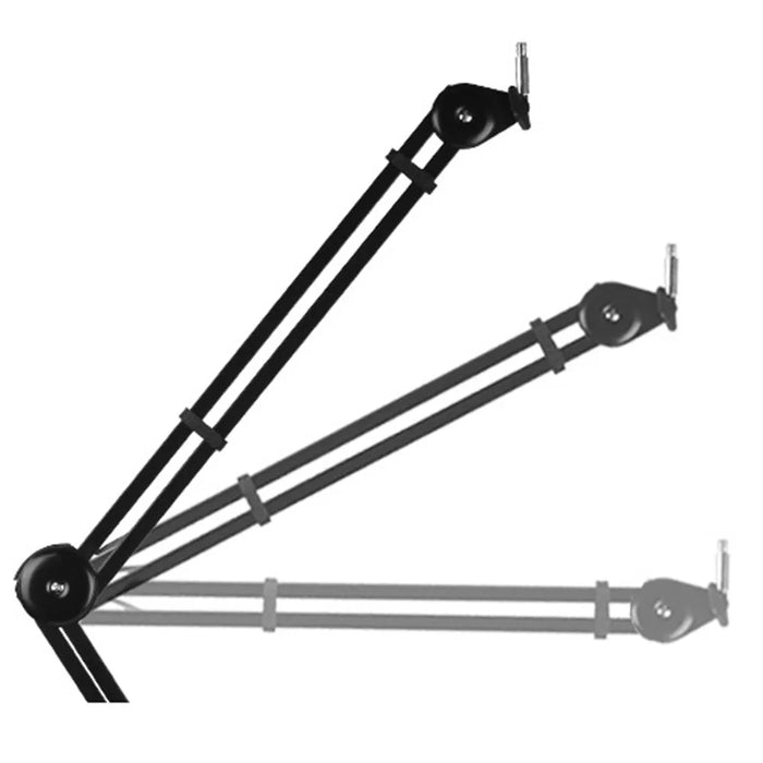HSP38 104cm Adjustable Microphone Clip Holder Desktop 3 / 8 Inch Screw Connector Mic Bracket Mount Clamp - Black - 5