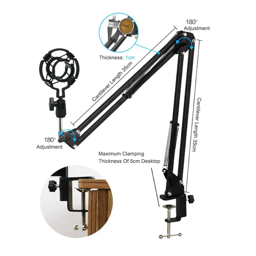 BM-700 USB Recording Microphone Set Built-in USB Sound Card NB35 Bracket Condenser Microphone - 7