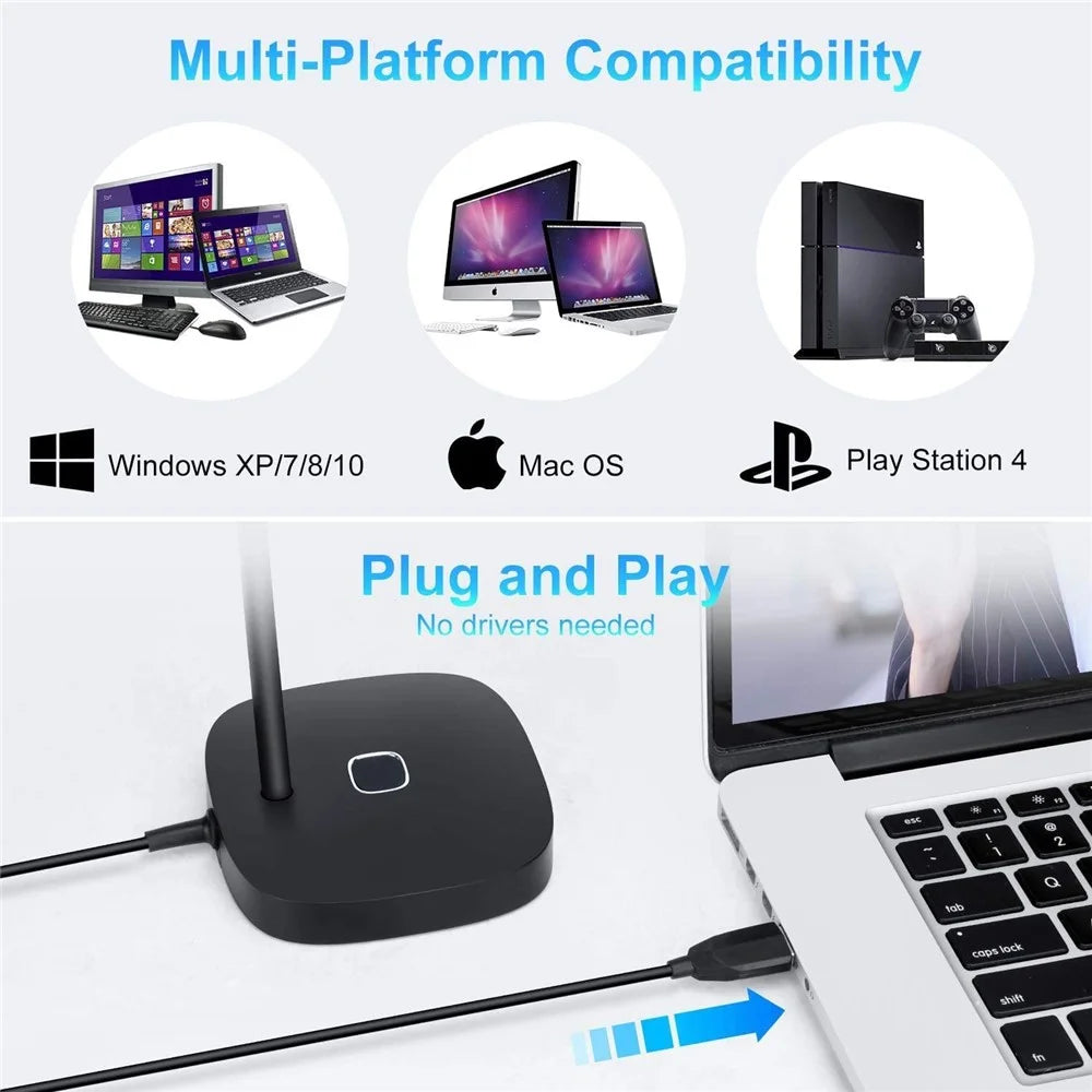 YANMAI G22 Microphone USB Plug Meeting Microphone Desktop Gooseneck USB Capacitive Microphone - 6