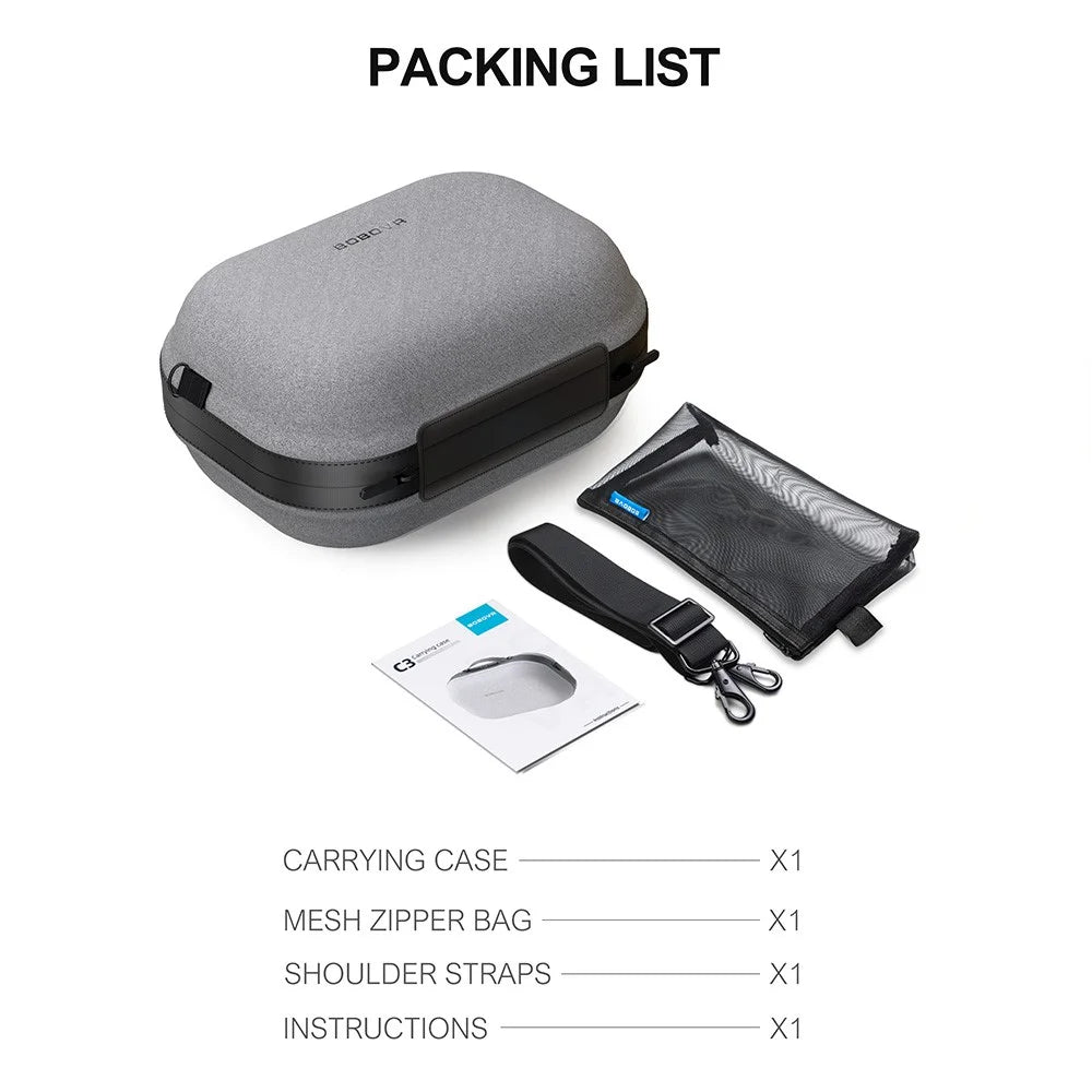 BOBOVR C3 For Meta Quest 3 / Quest 3S Carrying Bag Hard Shell Storage Case VR Accessory - 5