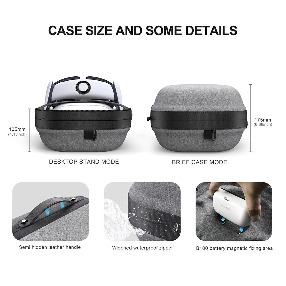 BOBOVR C3 For Meta Quest 3 / Quest 3S Carrying Bag Hard Shell Storage Case VR Accessory - 6
