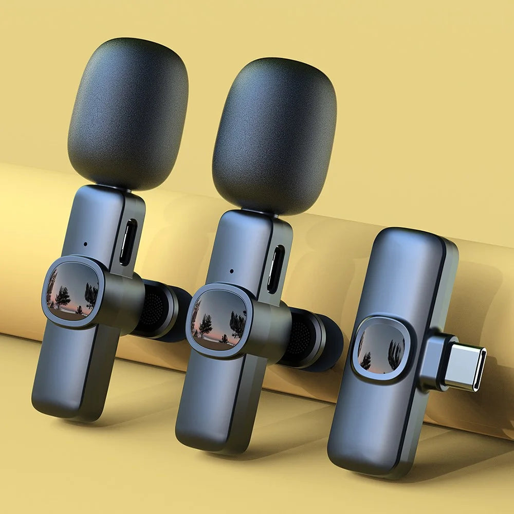 J1 Noise Reduction 2.4G Wireless Lavalier Microphone System 2 Mic + 1 Receiver - Type-C Interface - 1