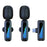 J3 Digital Display Noise Reduction 2.4G Wireless Lavalier Microphone System, 2 Mic + 1 Receiver - Type-C Interface - 1