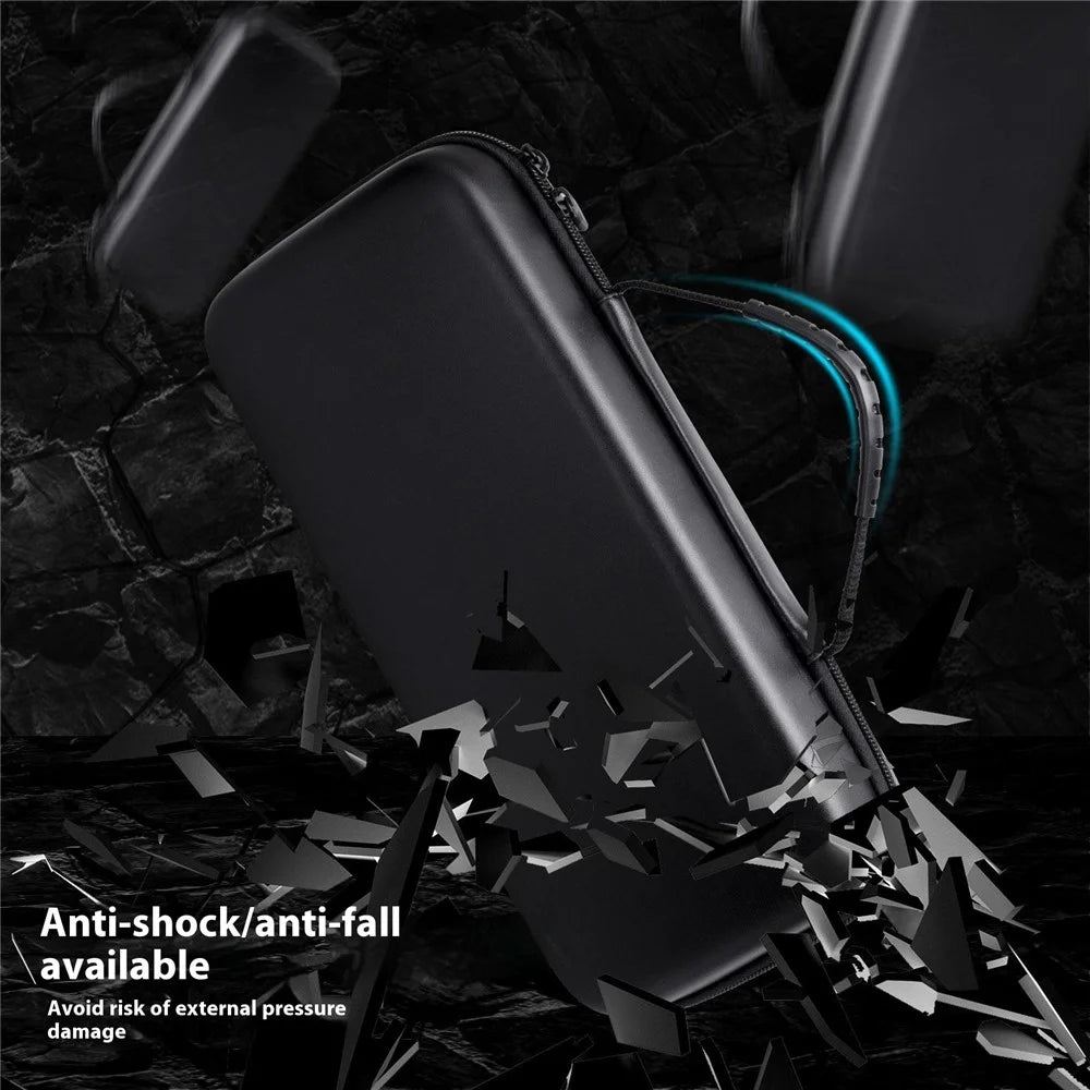 Carrying Case for Asus ROG Ally X Game Console and Accessories Shockproof EVA Handheld Case - Black - 3