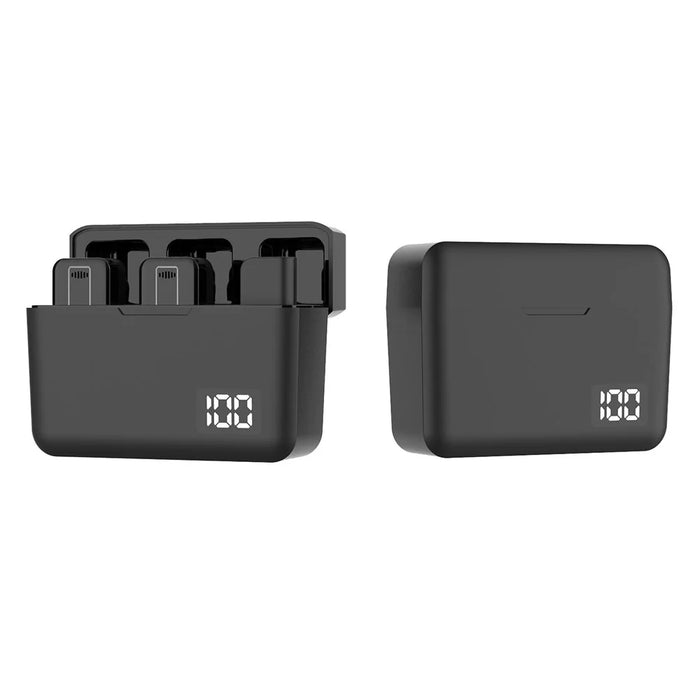 R9 Live Streaming Noise Reduction Wireless Lavalier Microphone, 2 Mic + 1 Receiver - Type-C Plug - 2