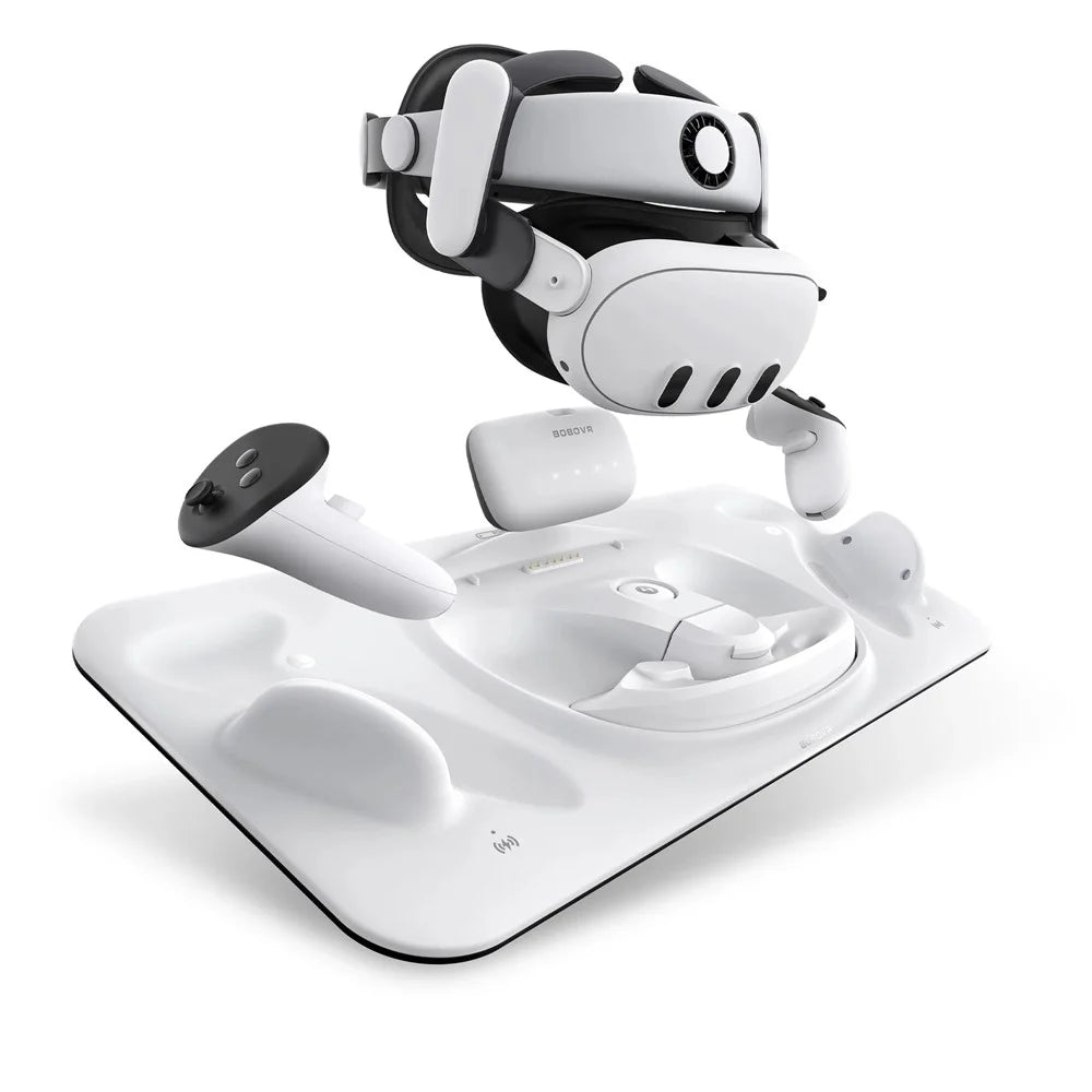 BOBOVR D3 For Meta Quest 3 VR Headset Controller Battery Charging Dock with 2 Batteries - 1