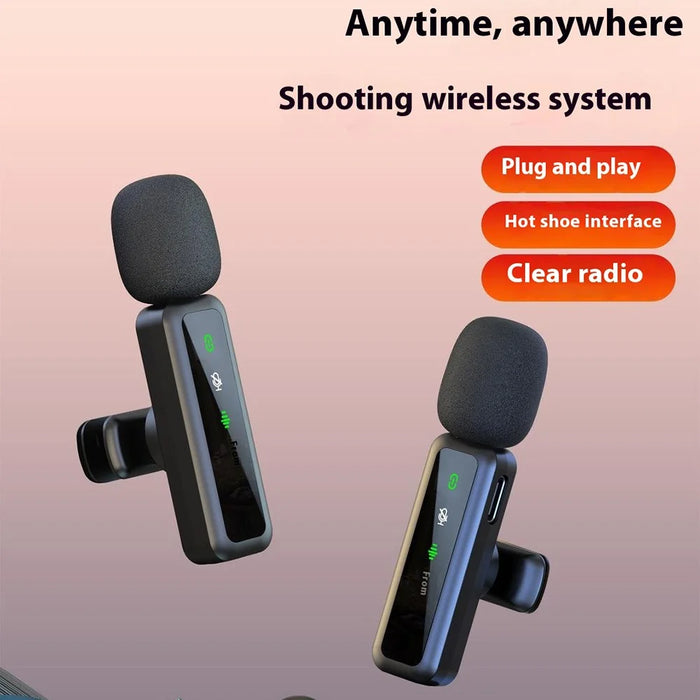 H65 3 In 1 iP  /  Type C  /  3.5mm 2.4G Wireless Lavalier Microphone Noise Reduction Mic , 1 Transmitter + 1 Receiver - 2