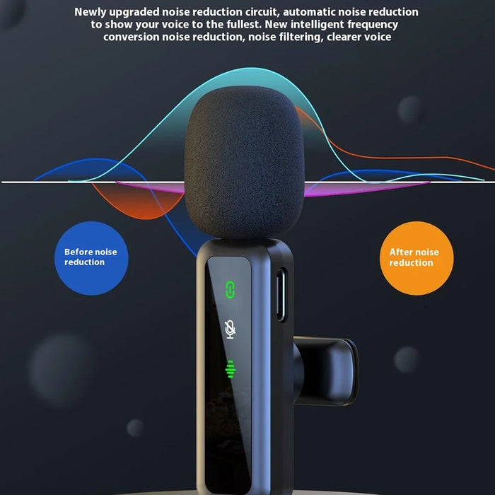 H65 3 In 1 iP  /  Type C  /  3.5mm 2.4G Wireless Lavalier Microphone Noise Reduction Mic , 1 Transmitter + 1 Receiver - 7
