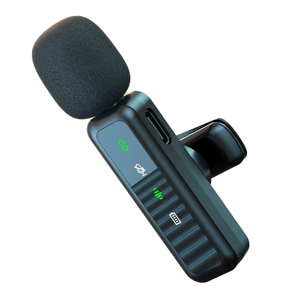 H65 3 In 1 iP  /  Type C  /  3.5mm 2.4G Wireless Lavalier Microphone Noise Reduction Mic , 2 Transmitter + 1 Receiver - 1