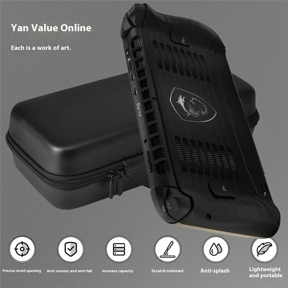 For MSI Claw 8 Carrying Case Handheld Game Console EVA Shockproof Storage Bag - 3