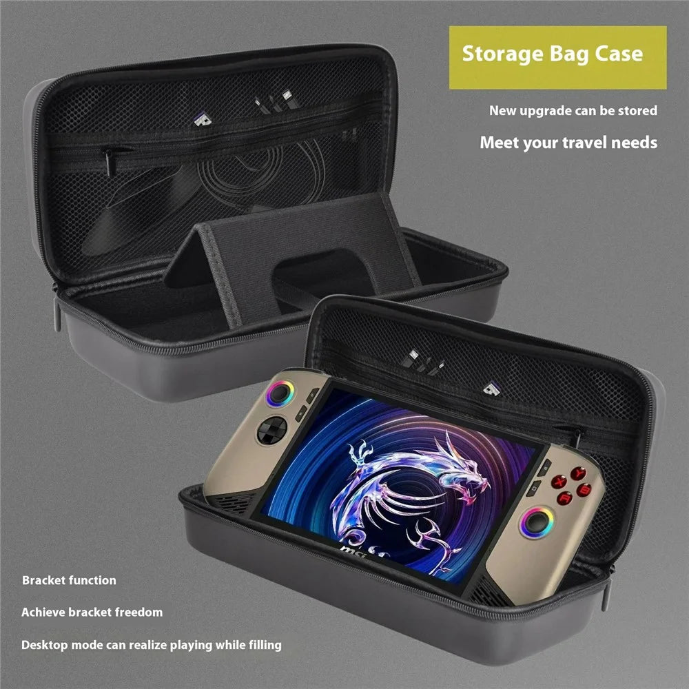 For MSI Claw 8 Carrying Case Handheld Game Console EVA Shockproof Storage Bag - 4