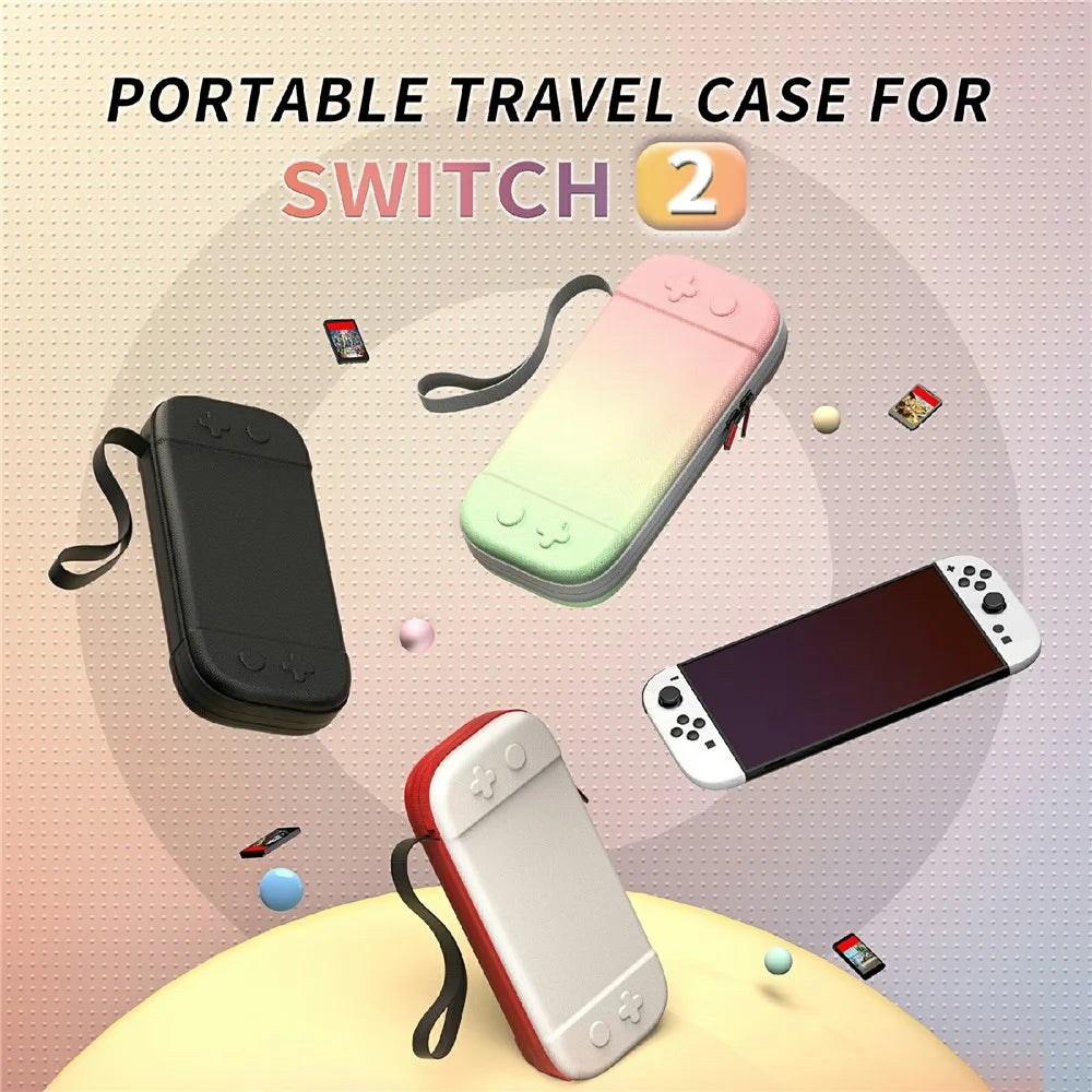STARTRC GAMES For Nintendo Switch 2 Storage Bag Game Console Nylon Portable Bag Scratch Resistant - Black - 3